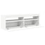 tv-skab med LED-lys 120x35x40 cm hvid