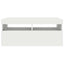 tv-skab med LED-lys 90x35x40 cm hvid