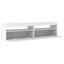 tv-borde 2 stk. med LED-lys 75x35x40 cm hvid