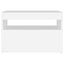 tv-bord med LED-lys 60x35x40 cm hvid