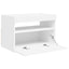 tv-bord med LED-lys 60x35x40 cm hvid