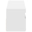 tv-borde med LED-lys 2 stk. 60x35x40 cm hvid