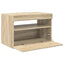 tv-bord med LED-lys 60x35x40 cm sonoma-eg
