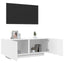 tv-bord 100x35x40 cm konstrueret træ hvid