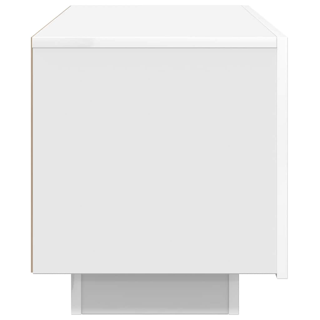 tv-bord 100x35x40 cm konstrueret træ hvid