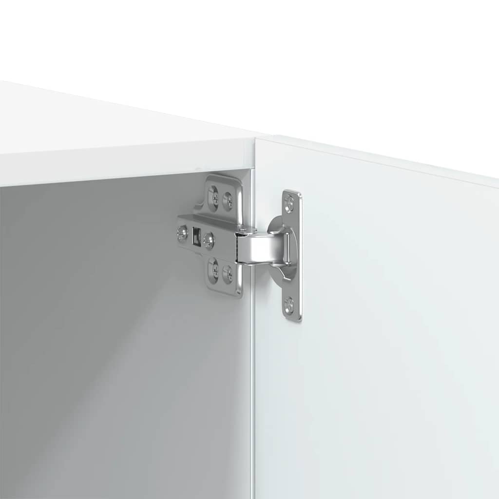 tv-bord 100x35x40 cm konstrueret træ hvid