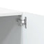 tv-bord 100x35x40 cm konstrueret træ hvid
