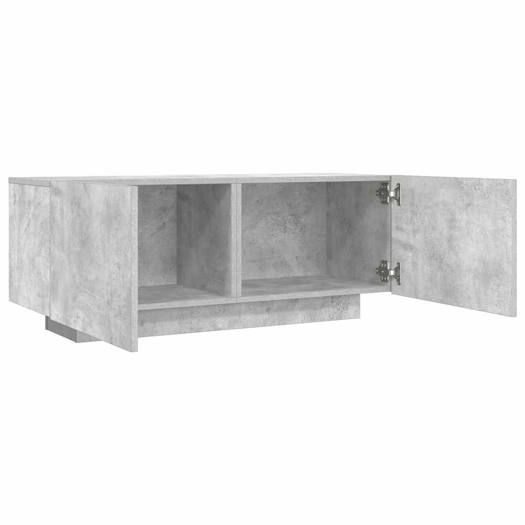 tv-bord 100x35x40 cm konstrueret træ betongrå