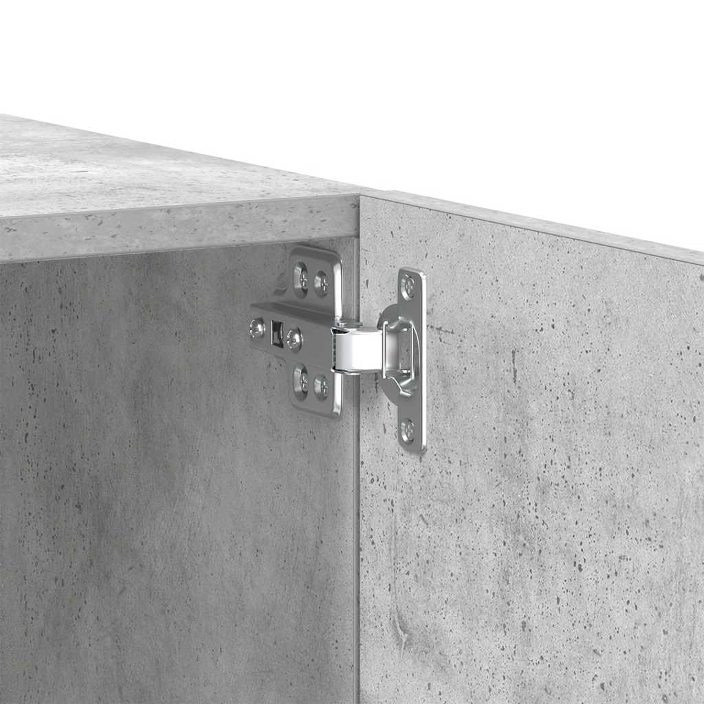 tv-bord 100x35x40 cm konstrueret træ betongrå