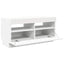 tv-skab med LED-lys 80x35x40 cm hvid