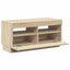 tv-bord med LED-lys 80x35x40 cm sonoma-eg
