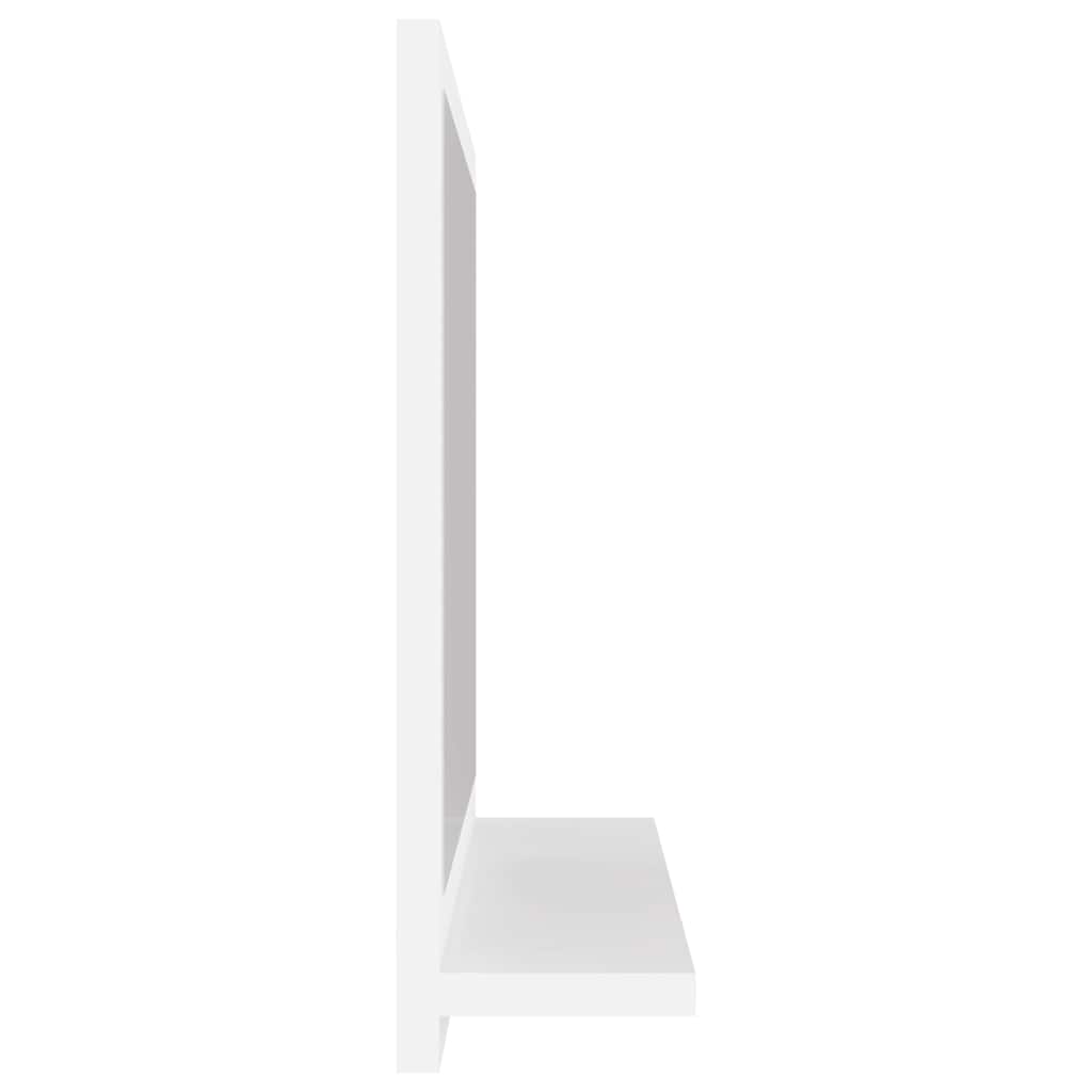 badeværelsesspejl 40x10,5x37 cm konstrueret træ hvid