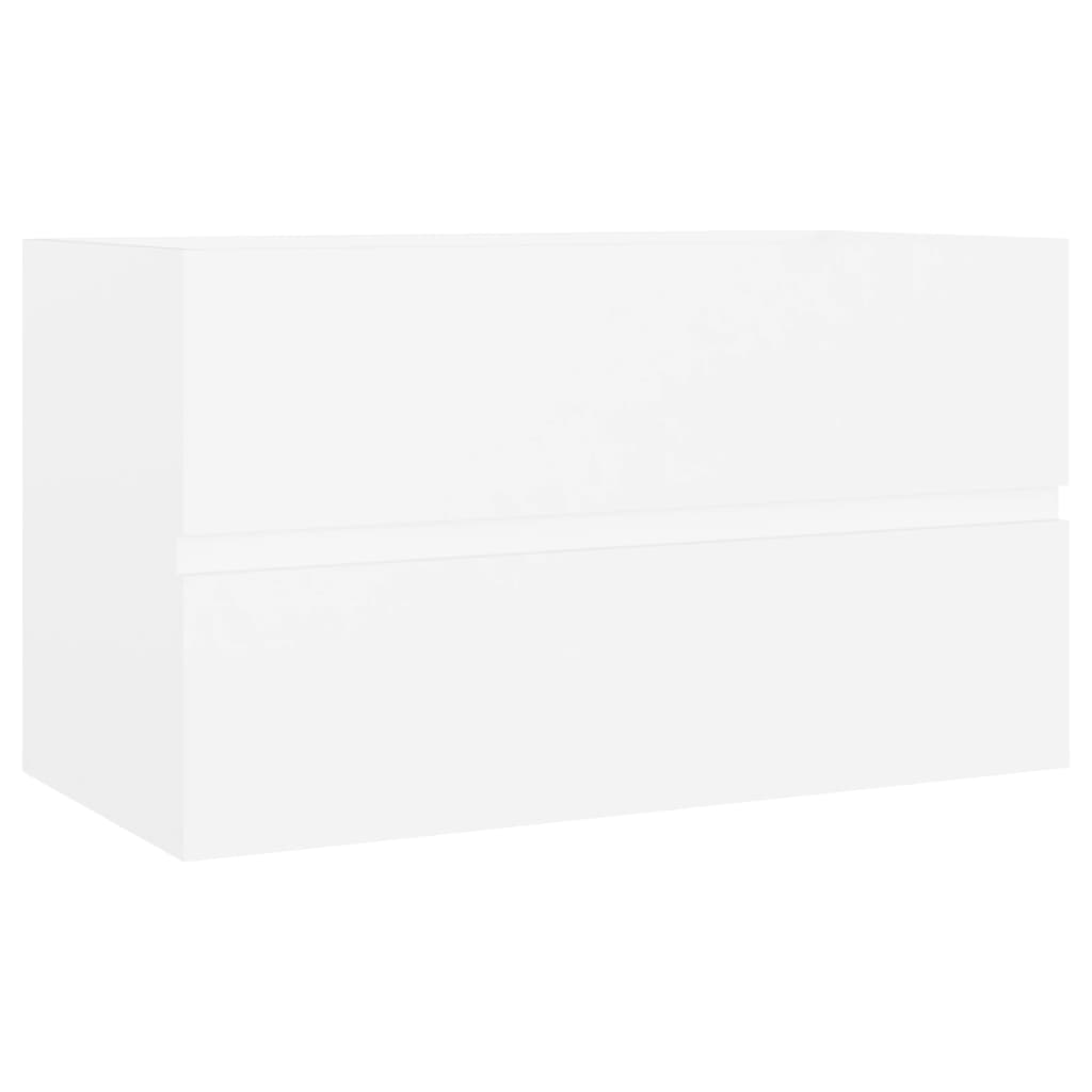 skab til håndvask 80x38,5x45 cm konstrueret træ hvid