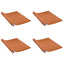 selvklæbende dørfolie 4 stk. 210x90 cm PVC lyst egetræ