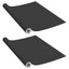 selvklæbende møbelfolie 2 stk. 500x90 cm PVC sort