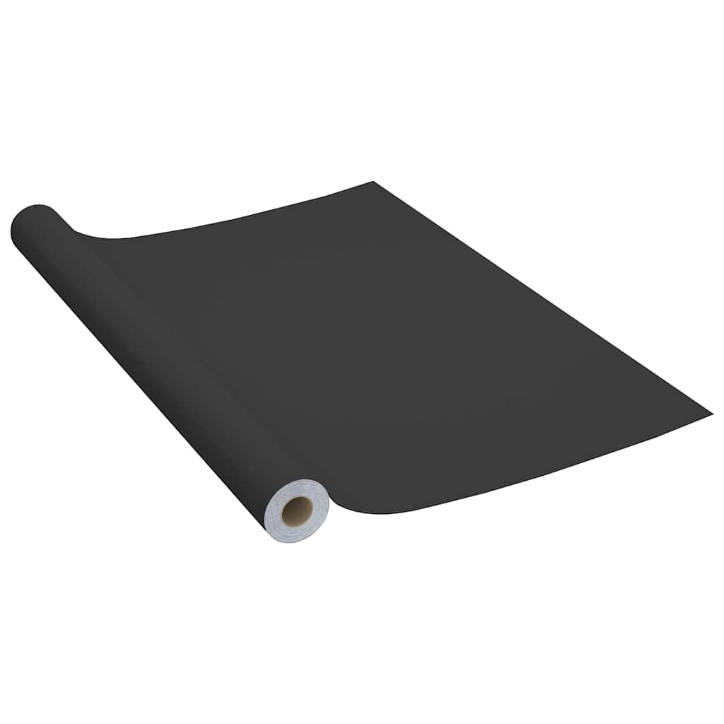 selvklæbende møbelfolie 2 stk. 500x90 cm PVC sort