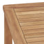 7-delt havespisesæt 140x80 cm massivt teaktræ