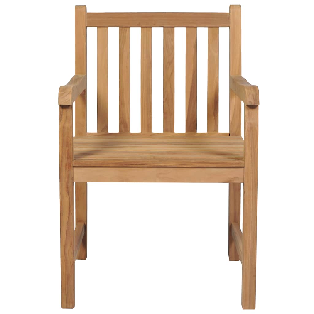 7-delt havespisesæt 150x90 cm massivt teaktræ
