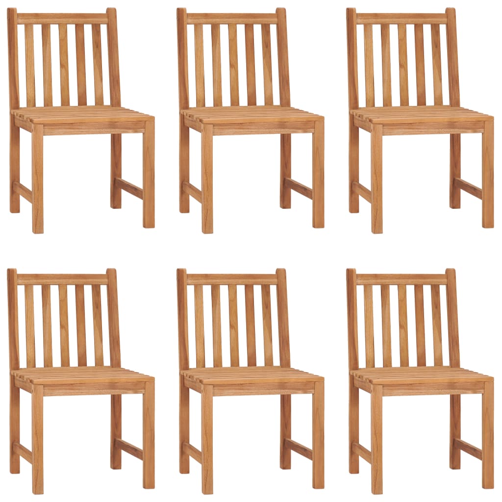 7-delt havespisesæt 180x90 cm massivt teaktræ