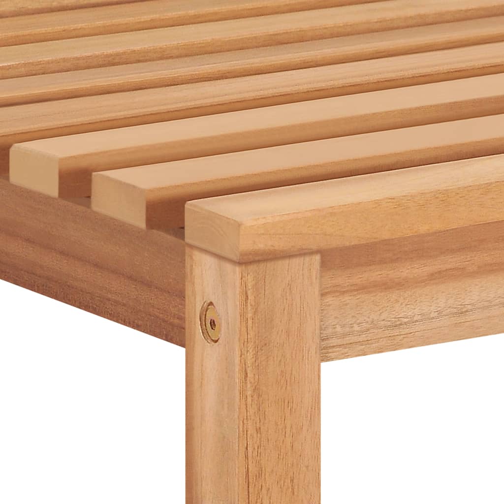 7-delt havespisesæt 180x90 cm massivt teaktræ