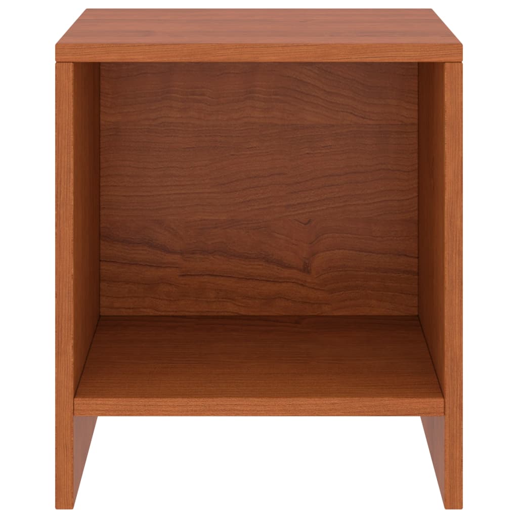 sengeborde 2 stk. 35x30x40 cm massivt fyrretræ honningbrun