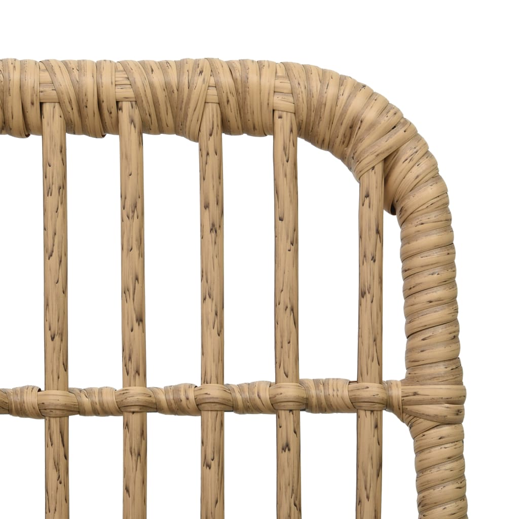 udendørs spisebordssæt 9 dele polyrattan og glas