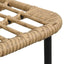 udendørs spisebordssæt 7 dele polyrattan og glas