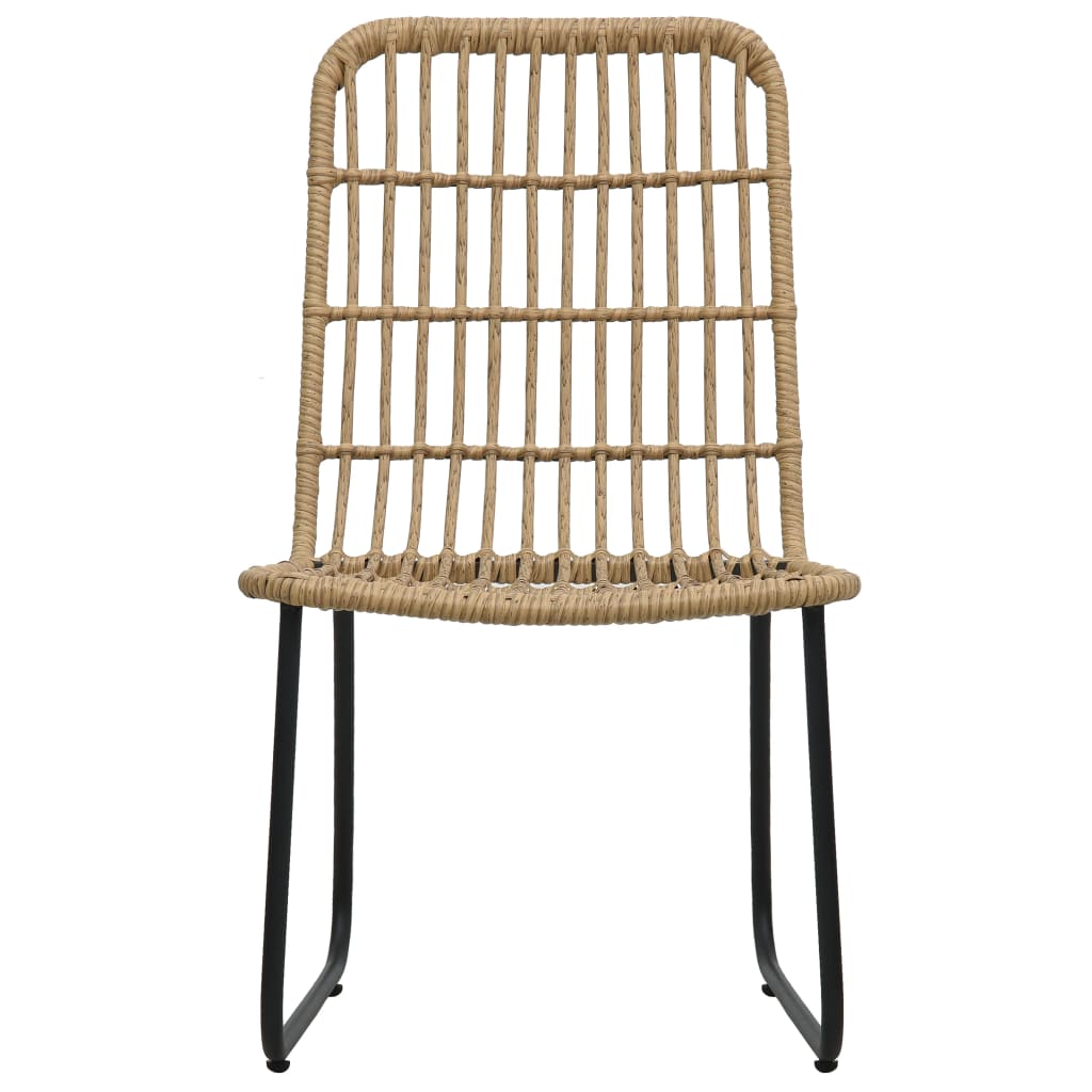 udendørs spisebordssæt 9 dele polyrattan og glas