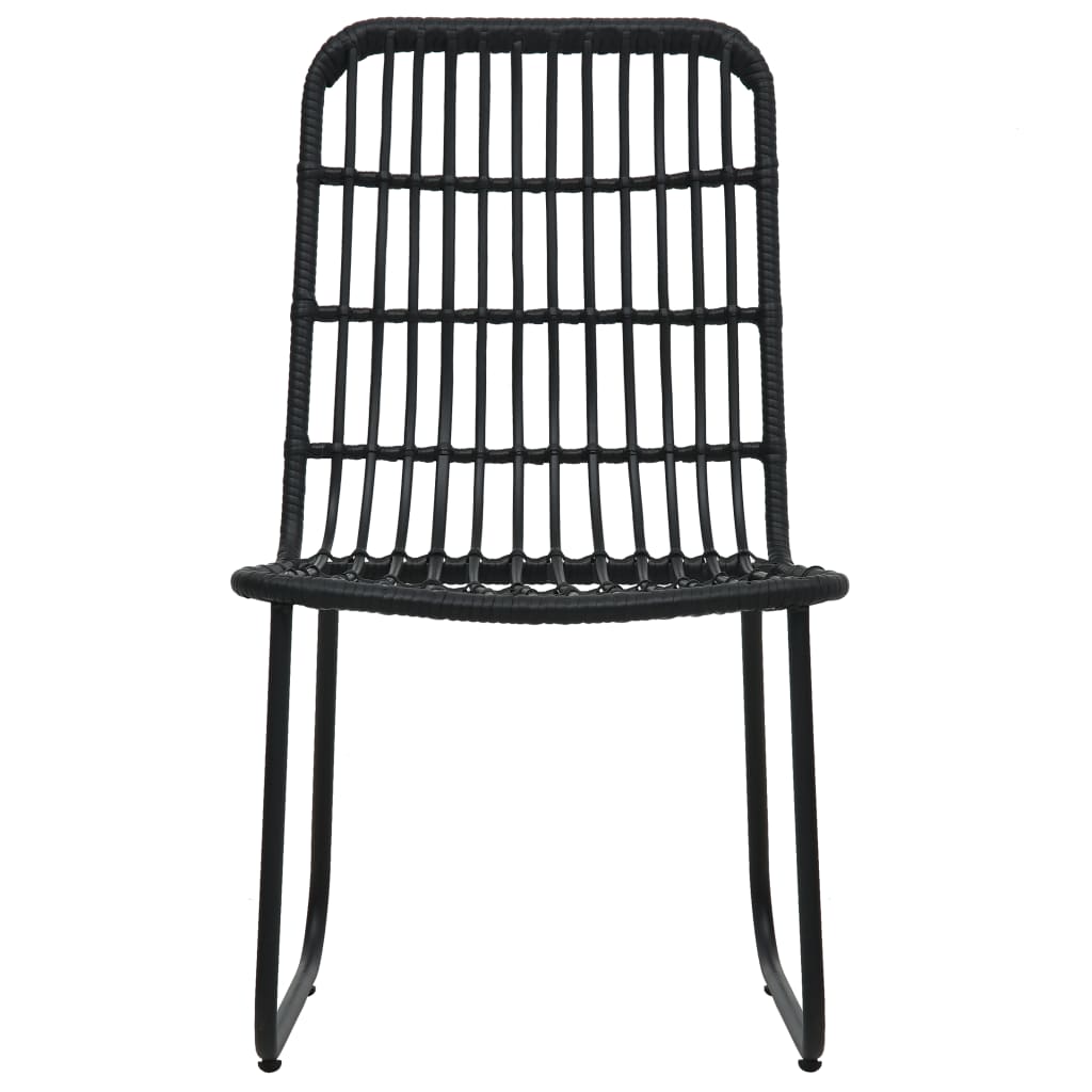 udendørs spisebordssæt 7 dele polyrattan og glas