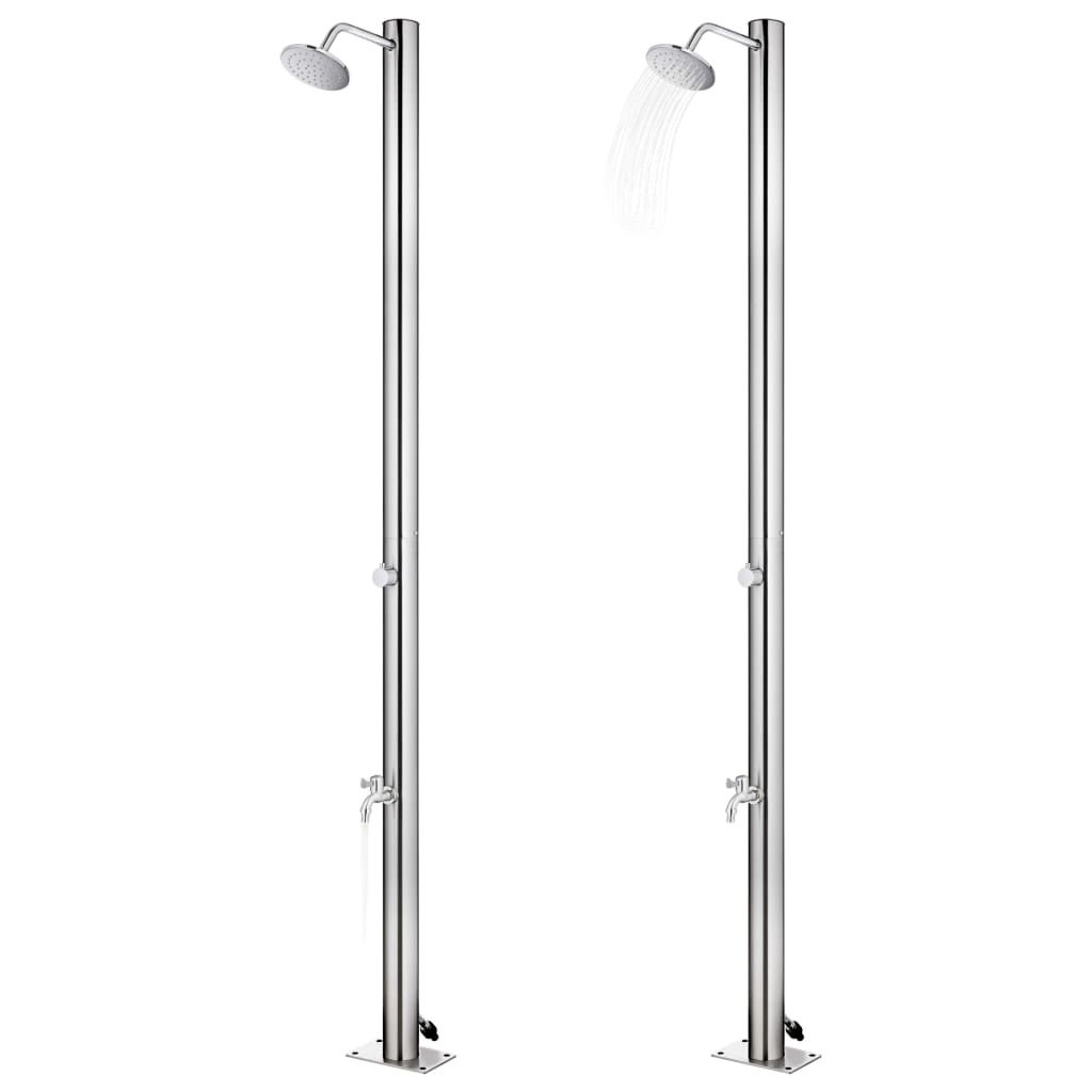 havebruser 215 cm rustfrit stål