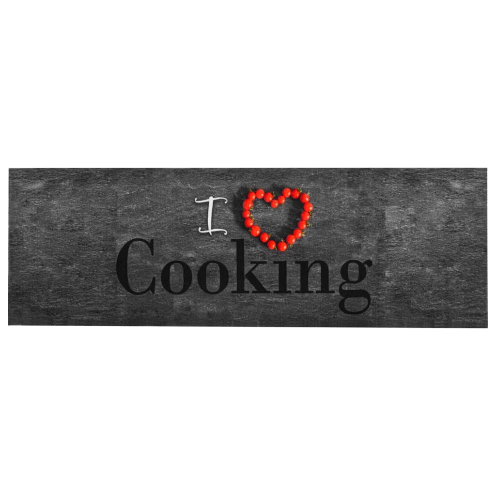 vaskbar køkkenmåtte 60x300 cm cooking-print