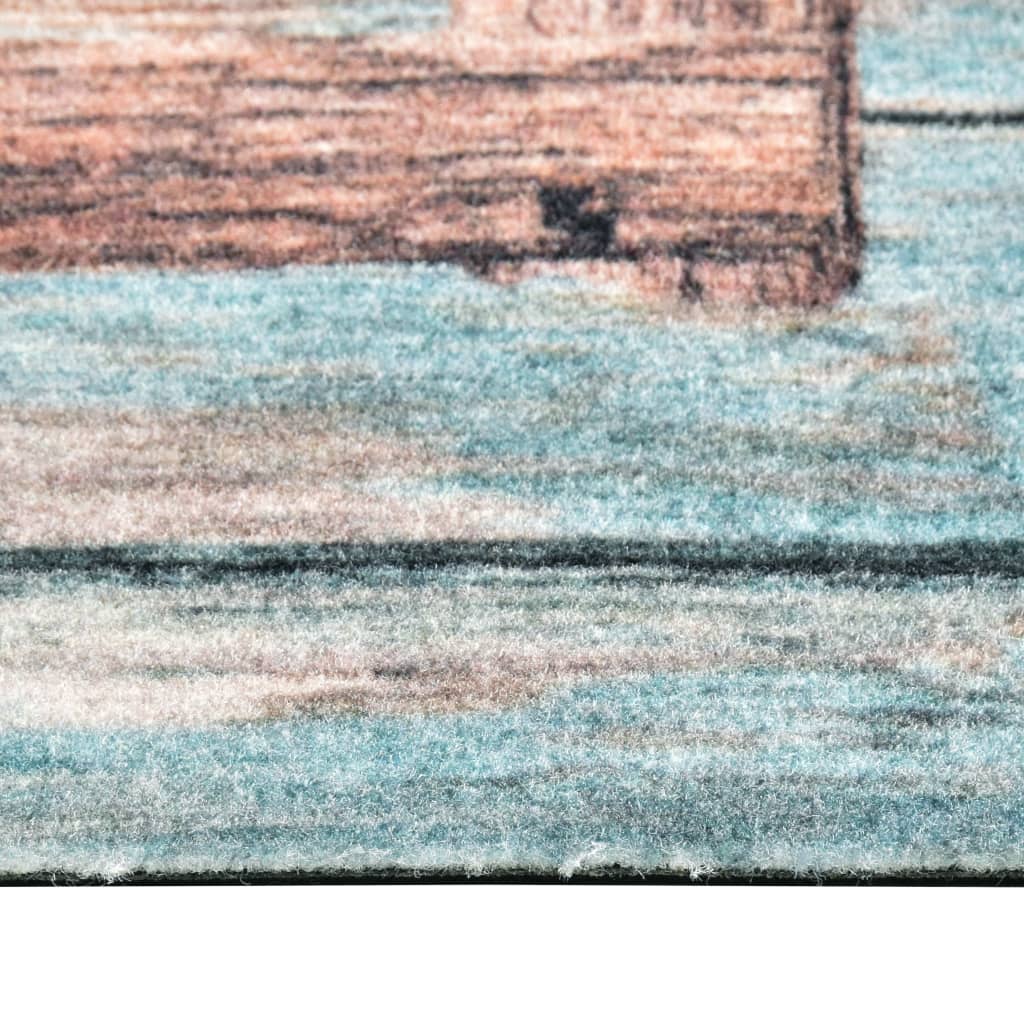 vaskbar køkkenmåtte 60x300 cm Love-tryk