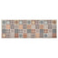 vaskbar køkkenmåtte 45x150 cm mosaikmønster
