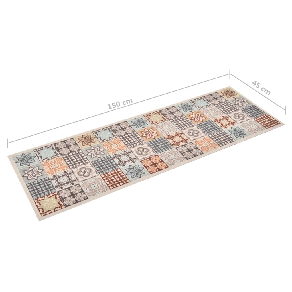 vaskbar køkkenmåtte 45x150 cm mosaikmønster