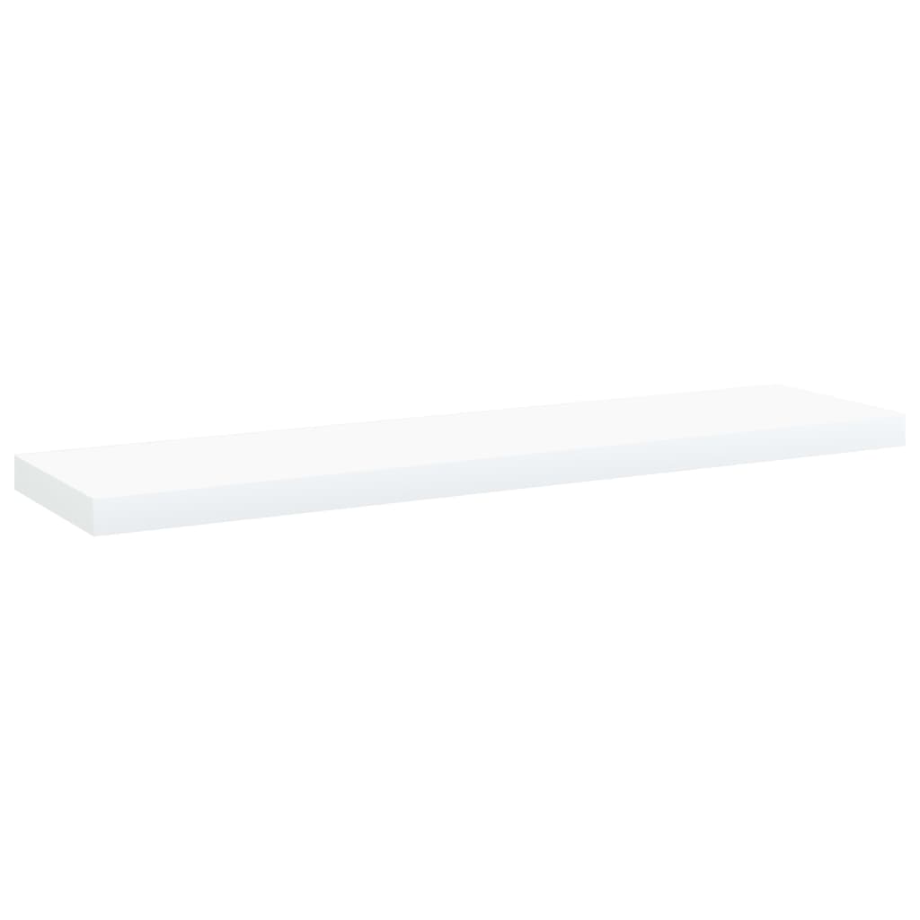boghylder 4 stk. 40x10x1,5 cm konstrueret træ hvid