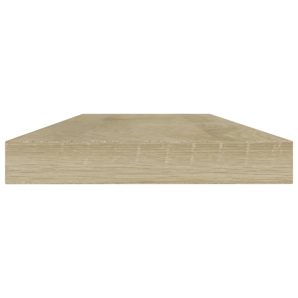 boghylder 4 stk. 40x10x1,5 cm konstrueret træ sonoma-eg