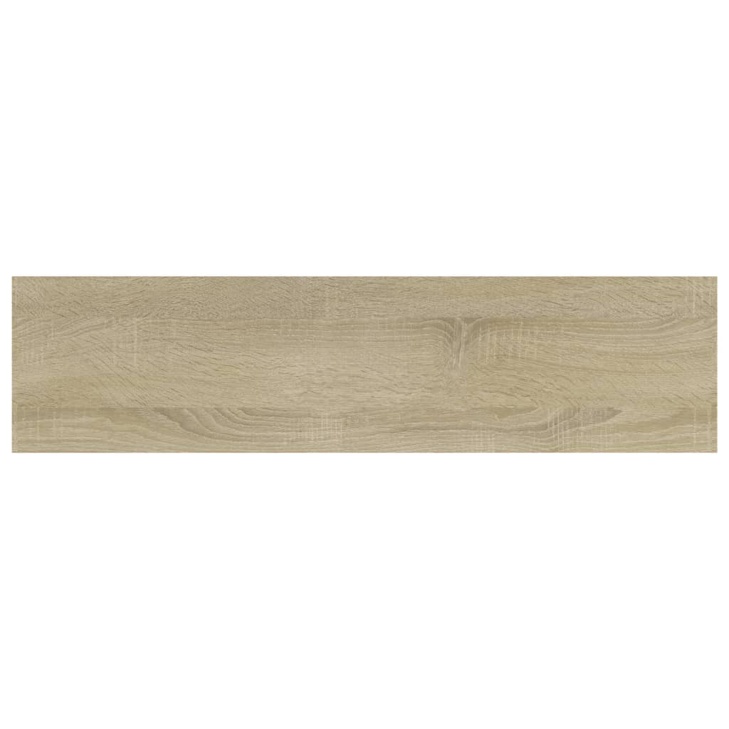 boghylder 4 stk. 40x10x1,5 cm konstrueret træ sonoma-eg