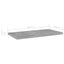 boghylder 4 stk. 40x20x1,5 cm konstrueret træ betongrå