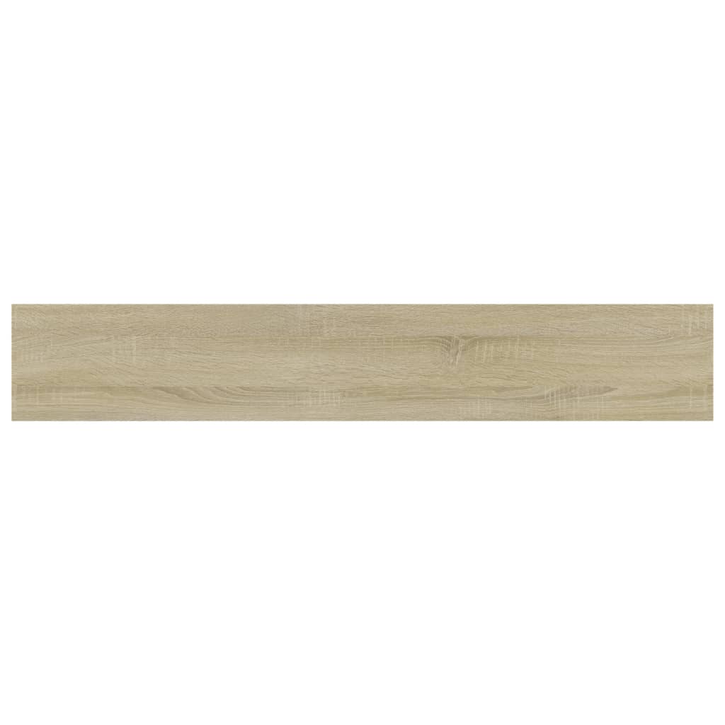 boghylder 4 stk. 60x10x1,5 cm konstrueret træ sonoma-eg