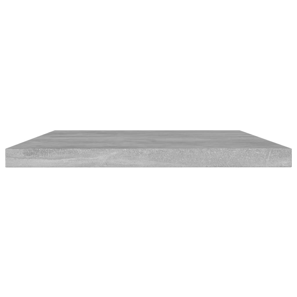 boghylder 4 stk. 60x10x1,5 cm konstrueret træ betongrå