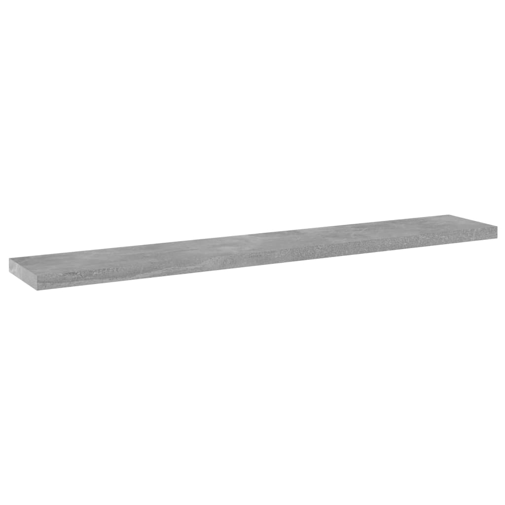 boghylder 8 stk. 60x10x1,5 cm konstrueret træ betongrå