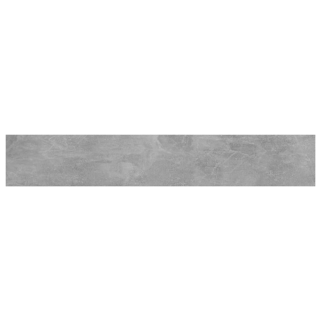 boghylder 8 stk. 60x10x1,5 cm konstrueret træ betongrå