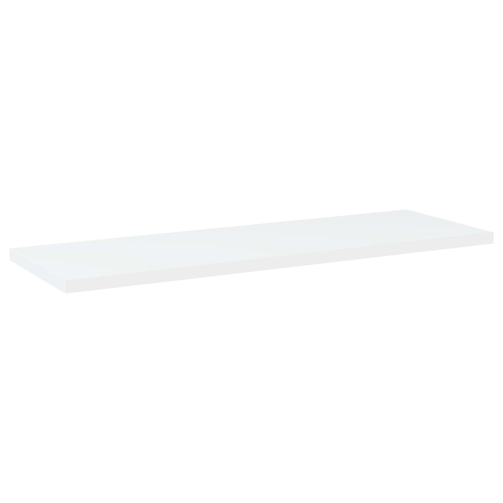 boghylder 4 stk. 60x20x1,5 cm konstrueret træ hvid