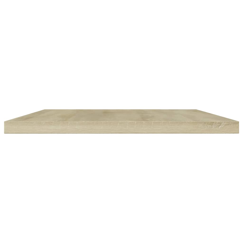 boghylder 4 stk. 60x20x1,5 cm konstrueret træ sonoma-eg