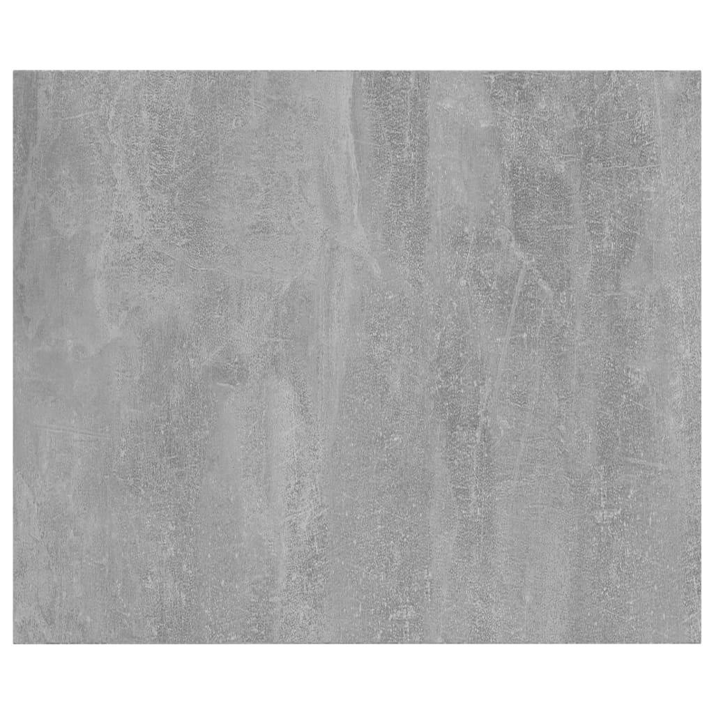 boghylder 4 stk. 60x50x1,5 cm spånplade betongrå