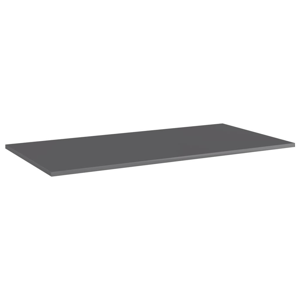 boghylder 8 stk. 80x30x1,5 cm konstrueret træ grå højglans