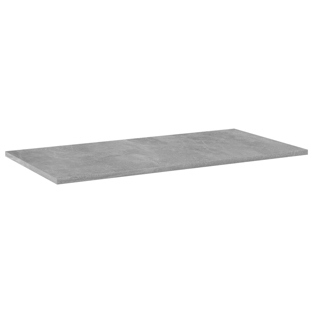 boghylder 4 stk. 80x40x1,5 cm konstrueret træ betongrå