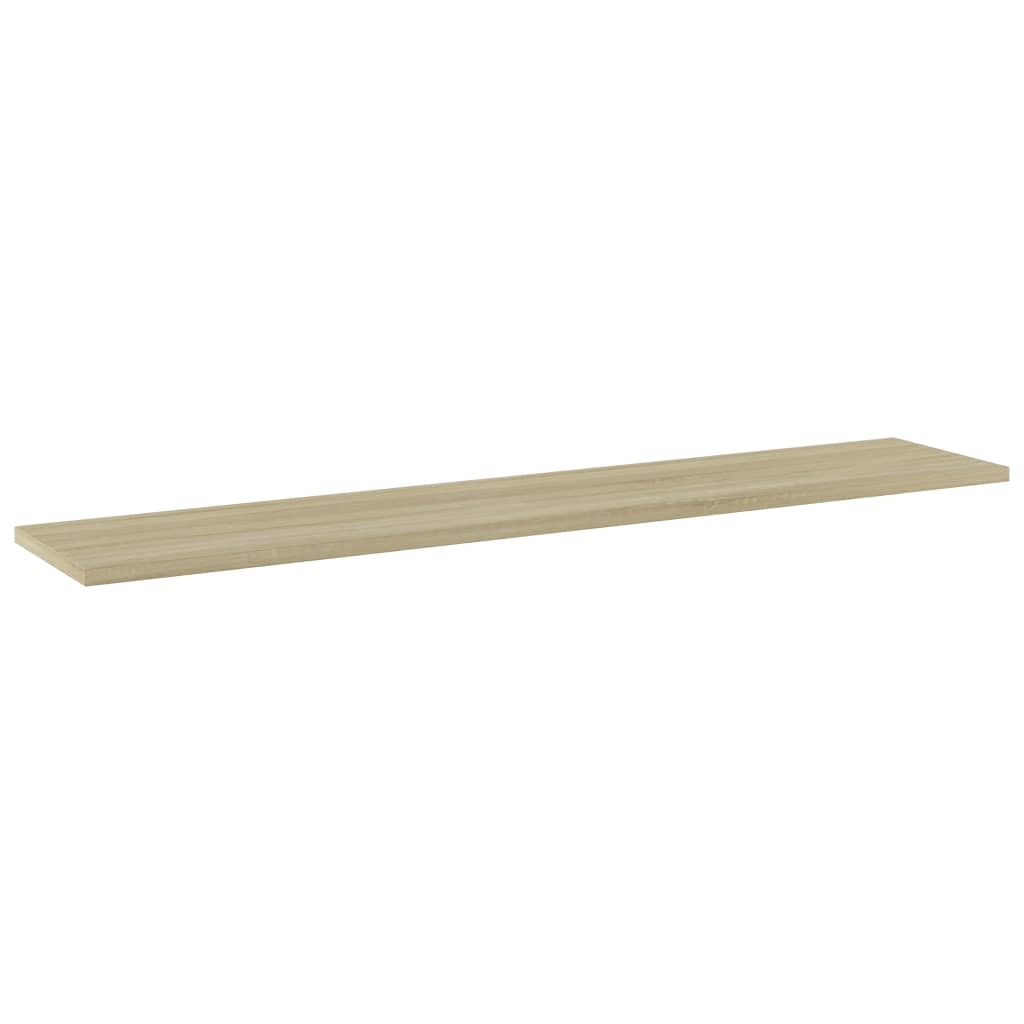 boghylder 4 stk. 100x20x1,5 cm konstrueret træ sonoma-eg