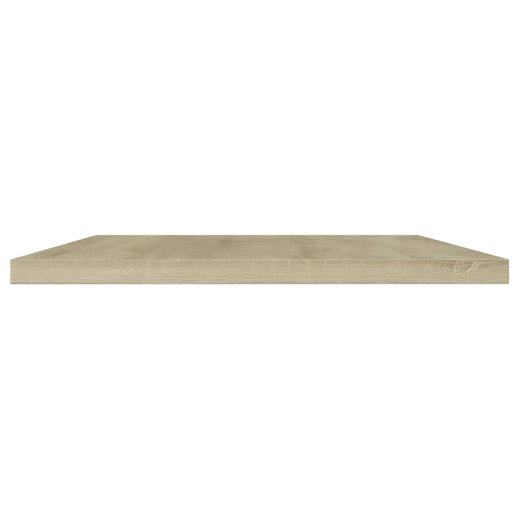 boghylder 4 stk. 100x20x1,5 cm konstrueret træ sonoma-eg