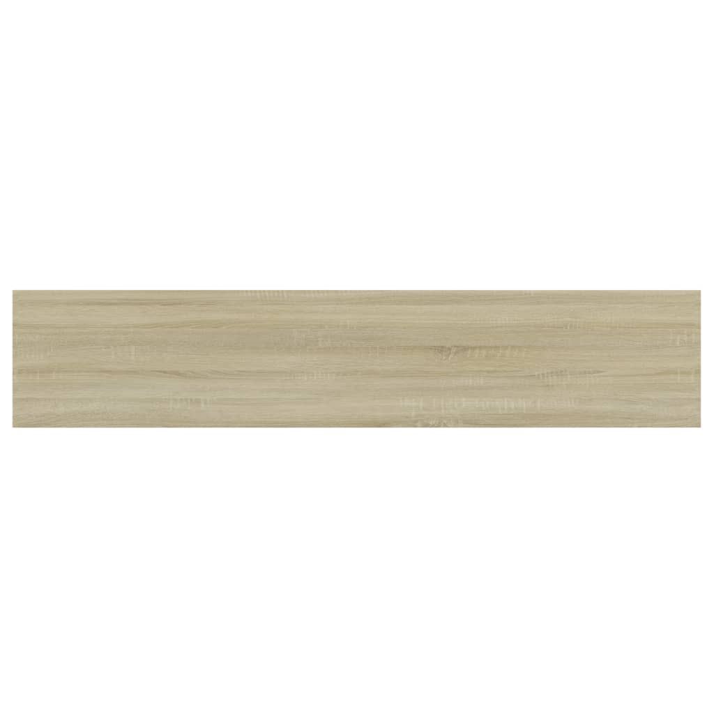 boghylder 4 stk. 100x20x1,5 cm konstrueret træ sonoma-eg